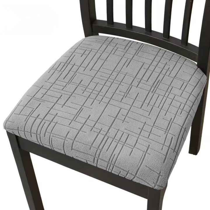 Protection de chaise universelle élastique, design moderne, parfaite pour toute salle à manger.