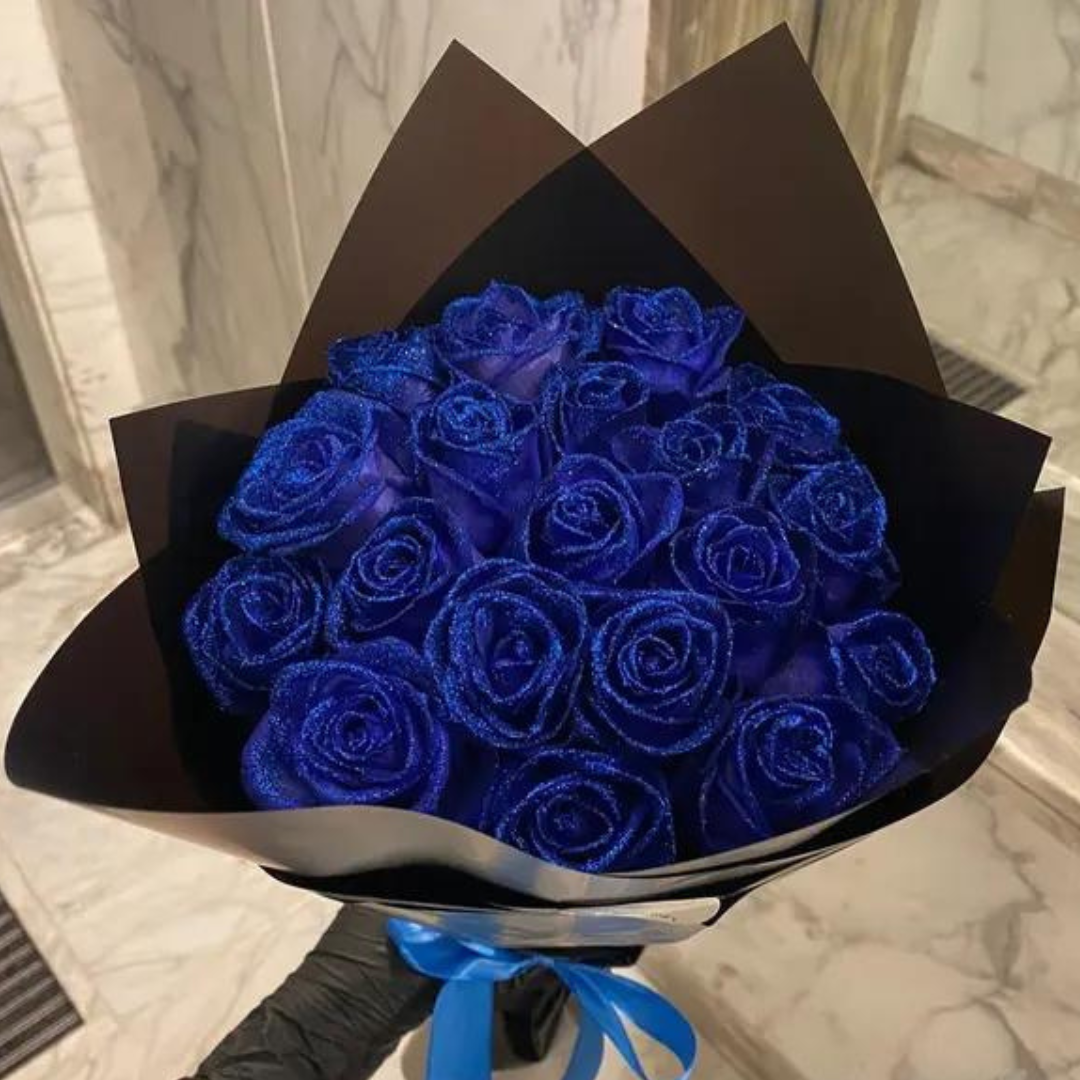 Fleurs artificielles éternelles en plastique PE, roses chatoyantes parfaites pour une décoration de fête durable.