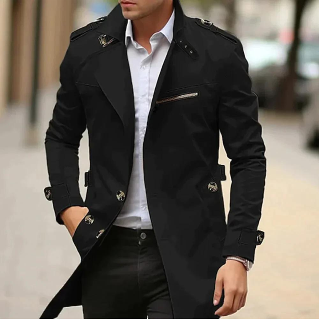 Veste homme coupe structurée, style artisan. Idéale pour look professionnel ou casual chic. Disponible en plusieurs couleurs.