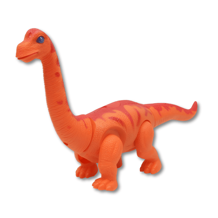 Vue détaillée du jouet dinosaure interactif: mécanisme d'œufs, hauts-parleurs et dôme de projection lumineux.
