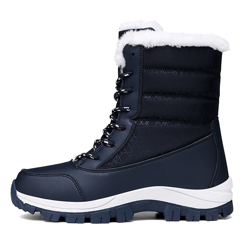 Élégantes bottes de neige pour femmes, imperméables, chaudes et confortables, idéales pour l'hiver froid.