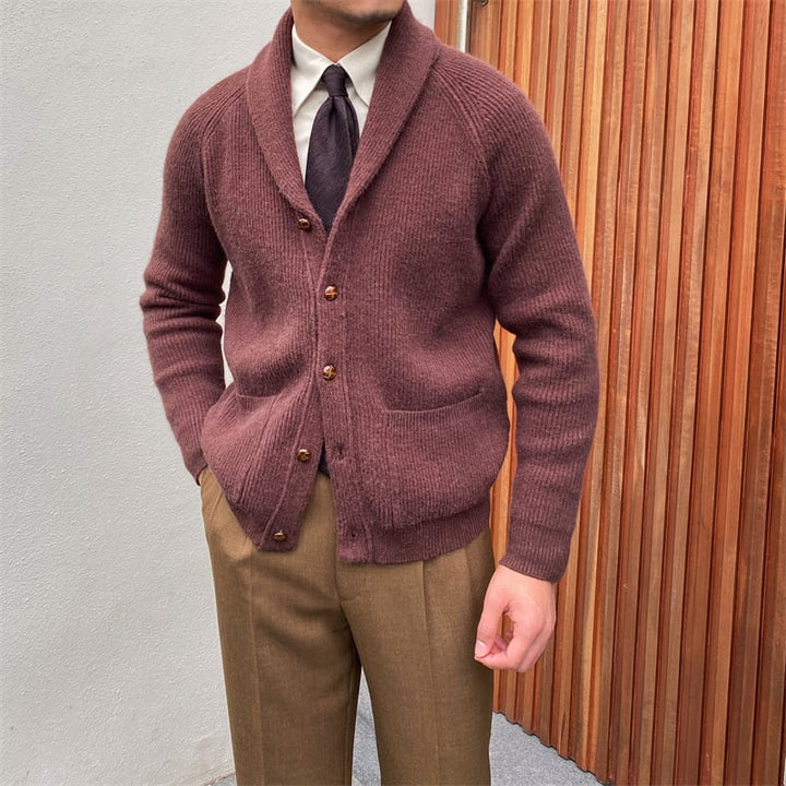 Gilet tricoté homme élégant style classique. Idéal pour un look raffiné et confortable en mode masculine.