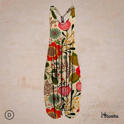 Bohemisk Harem Jumpsuit - Avslappnad Passform