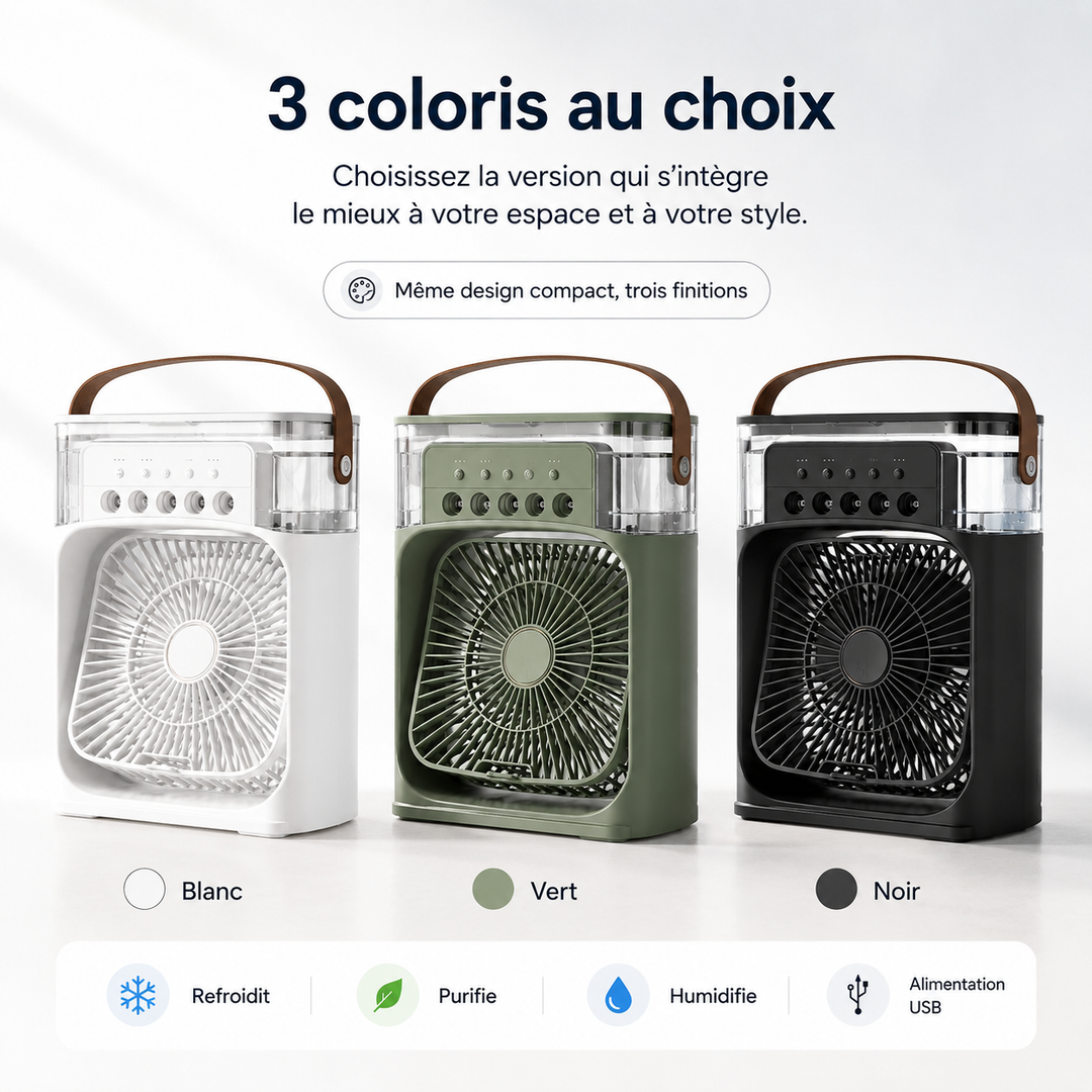 Profitez d'une fraîcheur optimale avec le rafraîchisseur d'air personnel USB CoolScape. Idéal pour votre espace.