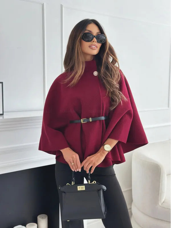 Pull col roulé élégant pour femme, idéal automne/hiver, confortable et chic.