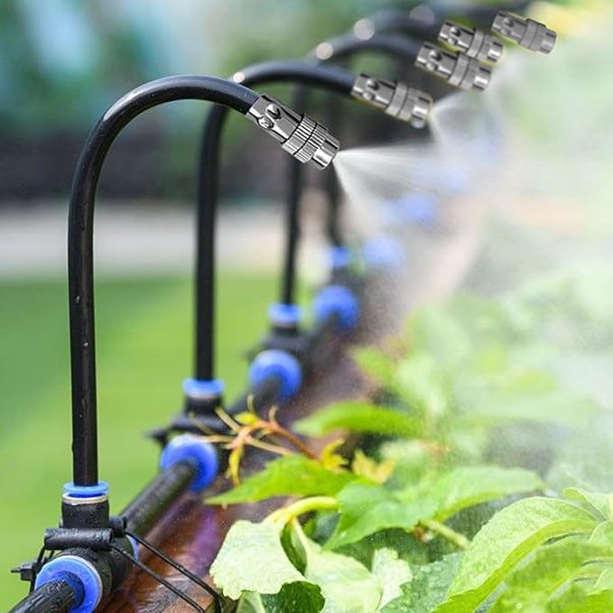 Système d'irrigation automatique de précision, essentiel pour un jardinage sans effort et des plantes saines.