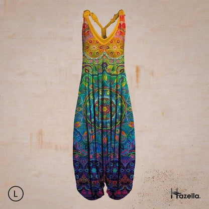 Bohemisk Harem Jumpsuit - Avslappnad Passform