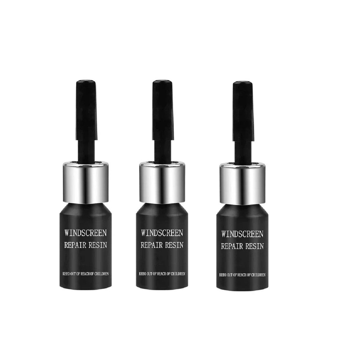 Éclat de pare-brise réparé facilement avec ce kit automobile. Protection et clarté pour la vitre de votre véhicule.