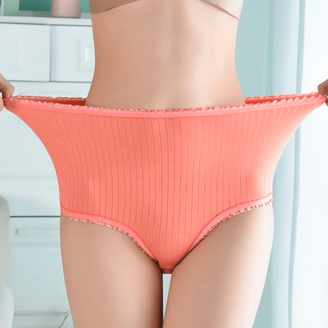 Sous-vêtements absorbants taille haute pour femme, pack de 8. Idéal contre les fuites urinaires légères.