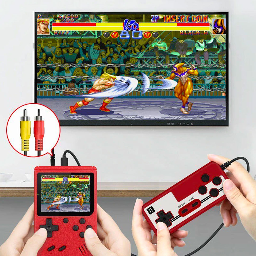 Console rétro avec manettes doubles pour TV. 800 jeux classiques. Le cadeau parfait pour les fans de gaming.
