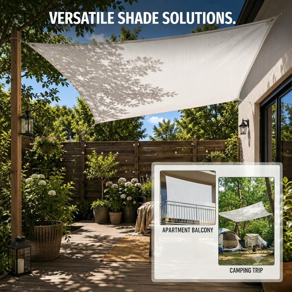 Installez facilement notre pare-soleil HDPE pour balcon/terrasse, protection UV optimale et durabilité.
