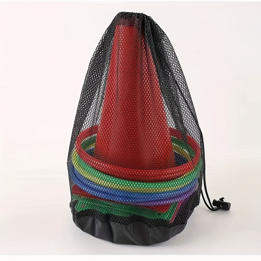 Kit de lancer familial portable avec anneaux et sacs, idéal pour jeux intérieurs/extérieurs et plaisir en groupe.