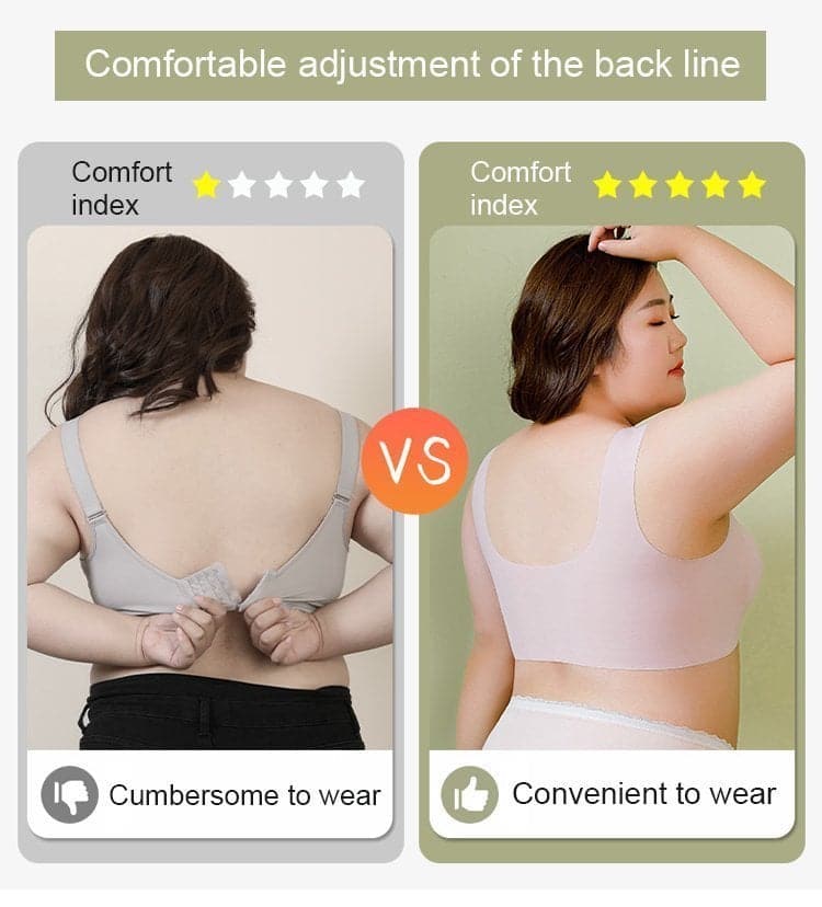 Soutien-gorge femme, grandes tailles, sans fil, push-up sculptant et confortable.