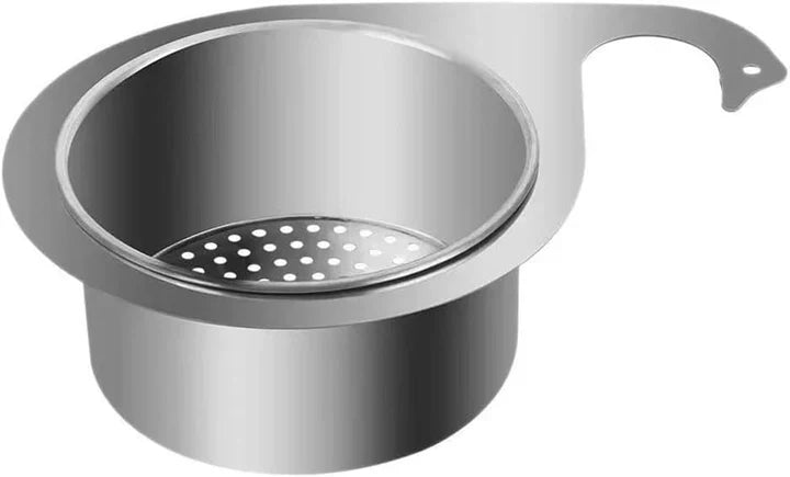 Filtre évier cygne décoratif et fonctionnel, acier inoxydable, pour un drainage rapide et une cuisine sans tracas.