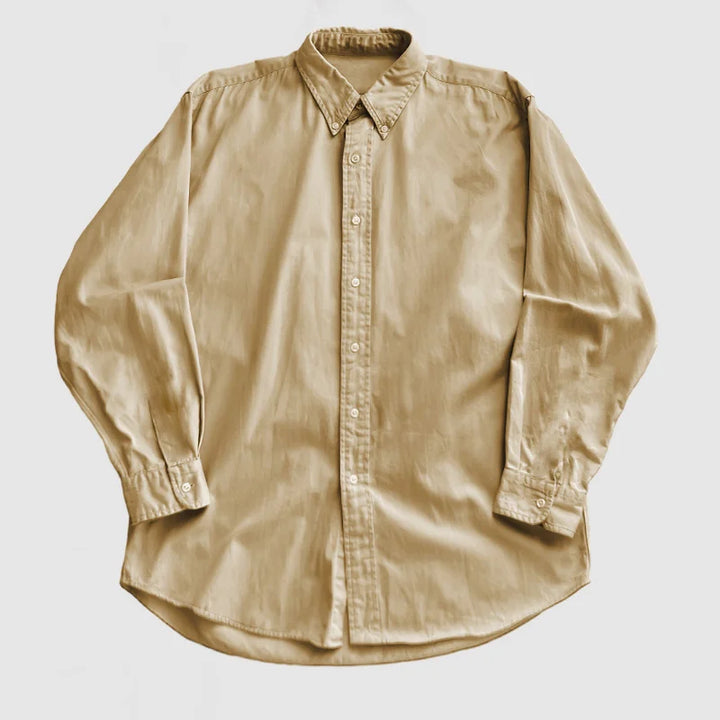 Chemise homme manches longues, effet délavé. Adoptez un style vintage décontracté et mode rétro.