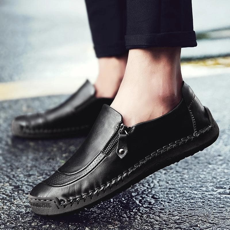 Herr Loafers: Läder, Slip-on, Bekväm