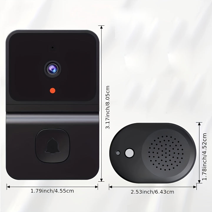 VisioBell Smart Deurbel, sonnette vidéo HD intelligente, audio bidirectionnel pour sécurité, confort et domotique.