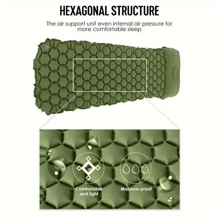Matelas gonflable ultra-léger TrailComfort, idéal pour le bivouac. Compact et portatif, parfait pour sac à dos.