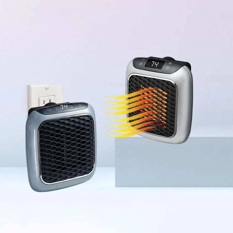 Appareil de chauffage électrique LuxuraHeat, design compact, facile à transporter, économie d'énergie, chaleur rapide.