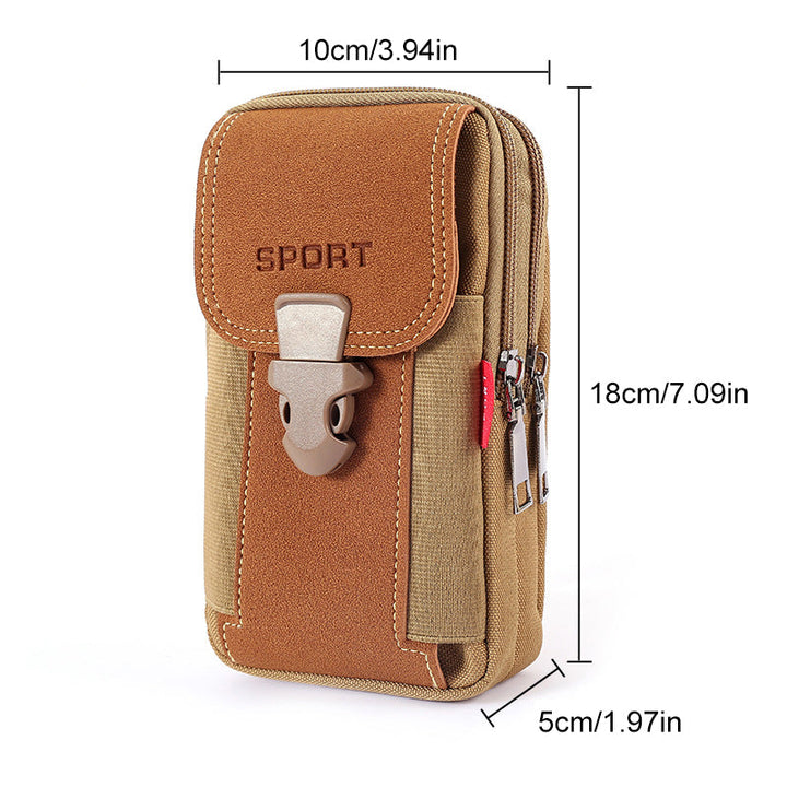 Sac banane discret FlexiPouch en nylon, confort et sécurité pour les déplacements de l'homme.