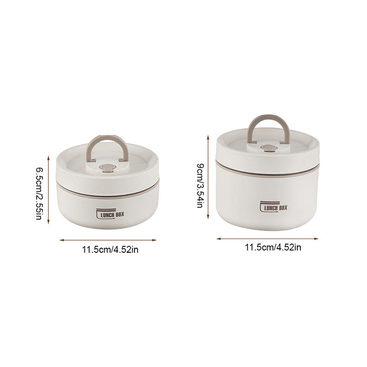Boîte à repas isotherme en acier inoxydable pour conserver l'alimentation chaude/froide. Parfaite pour le bureau.