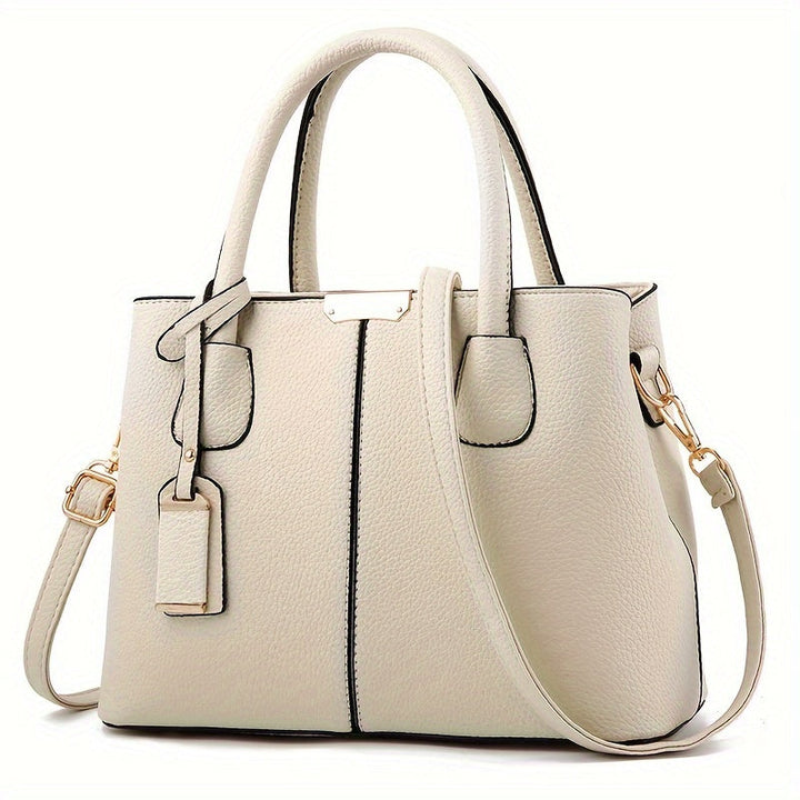 Grand sac cabas femme élégant avec compartiments organisateur, parfait pour un usage quotidien.