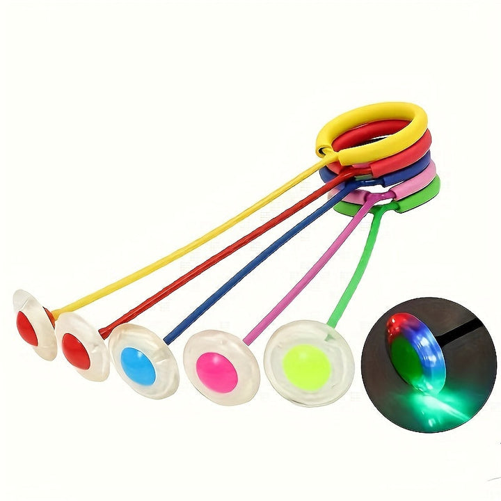 Entraînement dynamique: Corde à sauter LED lumineuse, parfaite pour l'agilité et le jeu en extérieur.