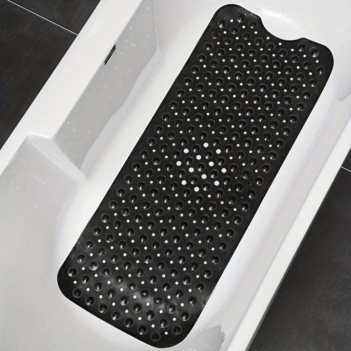 Tapis de sécurité antidérapant XL pour douche et baignoire, PVC durable, offre hygiène et confort.
