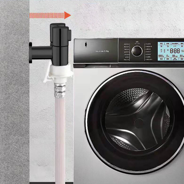 Raccord double en laiton noir mat HydraFlex™ pour distribution d'eau et contrôle précis dans la cuisine.