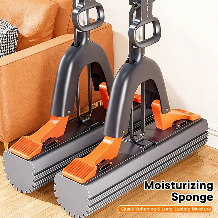 Balai éponge pour nettoyage profond de carrelage, lino et surfaces de salle de bain.