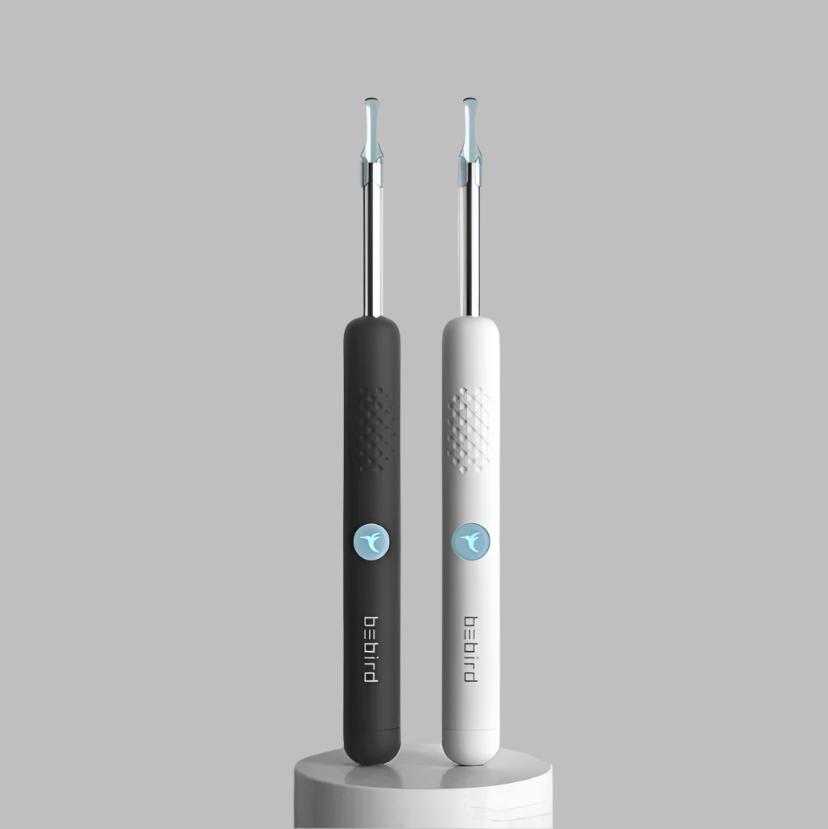 Otoscope nettoyeur d'oreilles intelligent, avec embouts doux en silicone et caméra HD pour un soin auditif sécurisé.