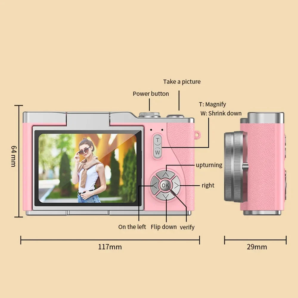 Enregistrez des vidéos 4K Ultra HD et photos 48MP avec cette caméra numérique avancée de vlogging.