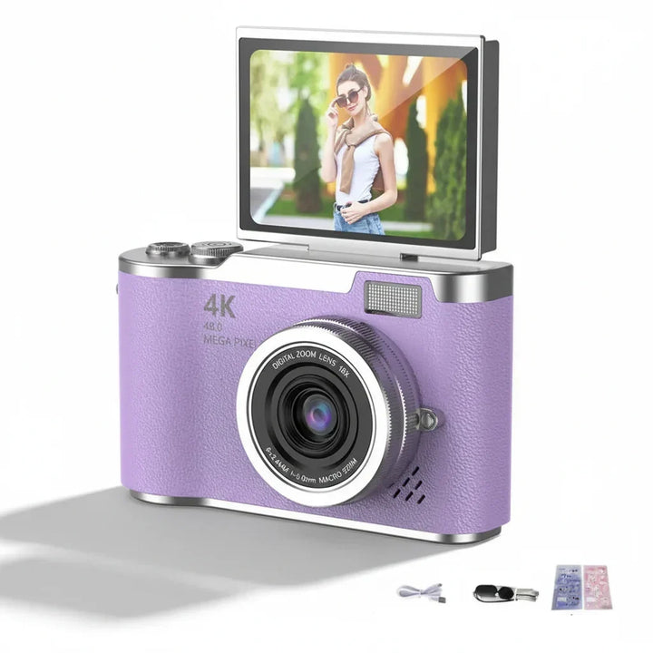 Caméra vidéo et photo numérique 4K polyvalente, immortalisez chaque instant en Ultra HD 48MP.