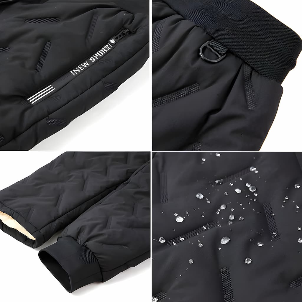 Pantalon thermique femme ultra-confortable, doublé polaire, imperméable pour affronter l'hiver rigoureux avec style.