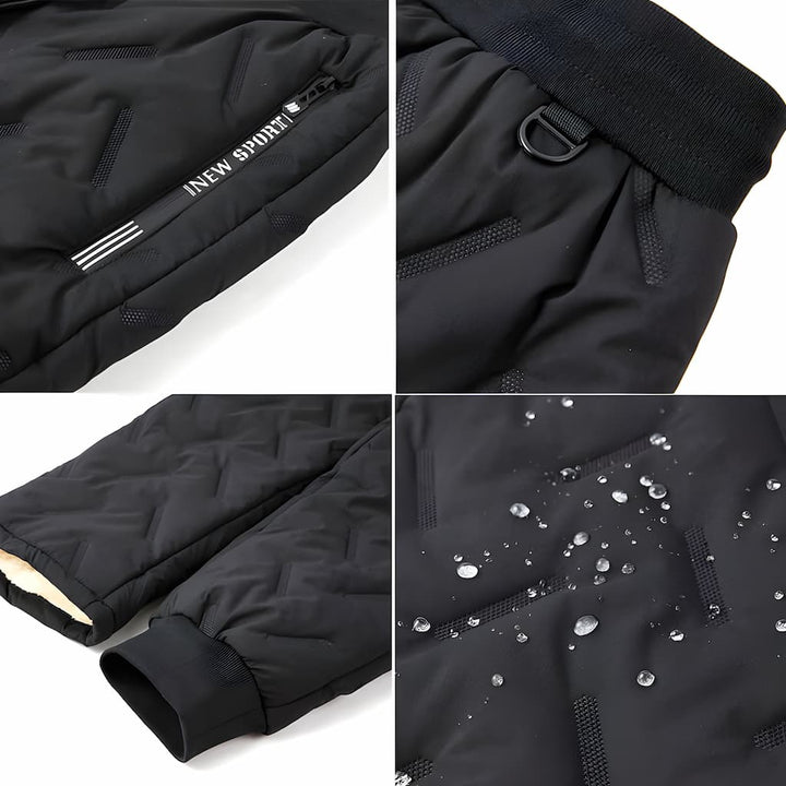Pantalon thermique femme ultra-confortable, doublé polaire, imperméable pour affronter l'hiver rigoureux avec style.