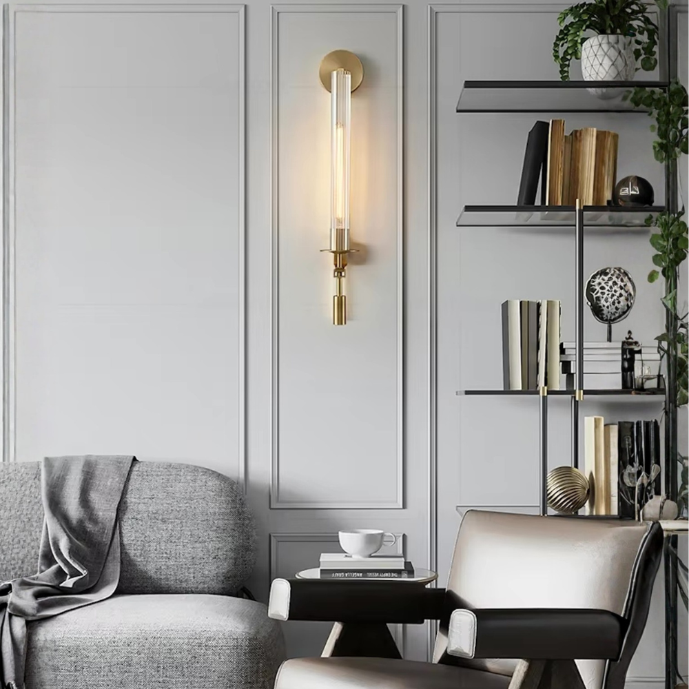 Lampe murale moderne et élégante, éclairage décoratif pour ambiance intérieure unique.