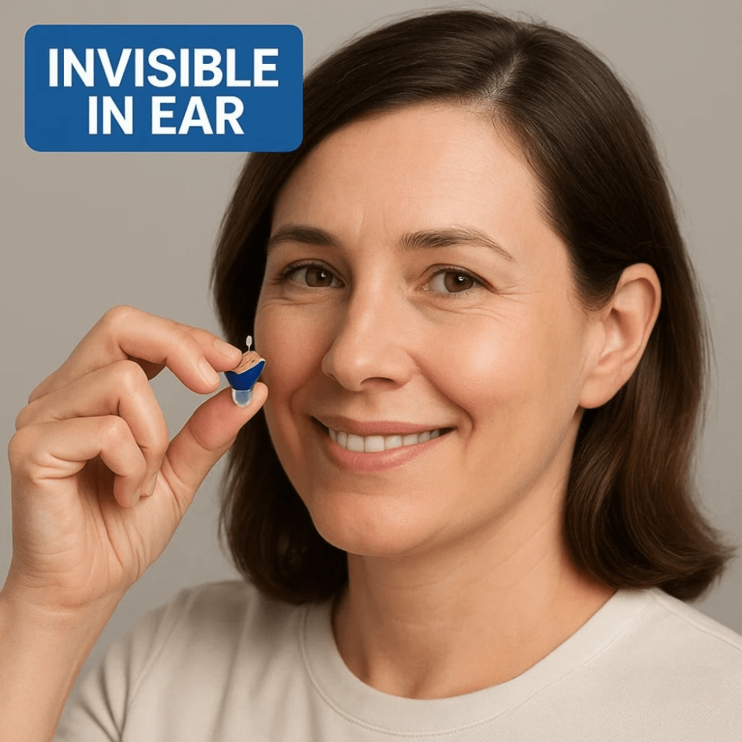 Appareils auditifs numériques invisibles, confortables pour une audition claire au quotidien.