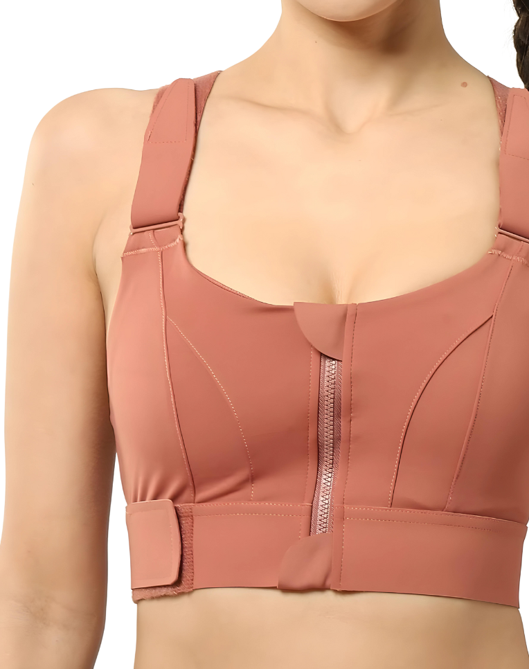 Soutien-gorge de sport Nova pour femmes, maintien élevé, ajustable pour activités intenses, course.
