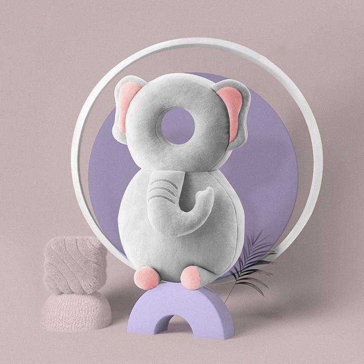 Coussin de protection dorsal LittleGuard pour bébé, prévient les chocs à la tête et au dos.
