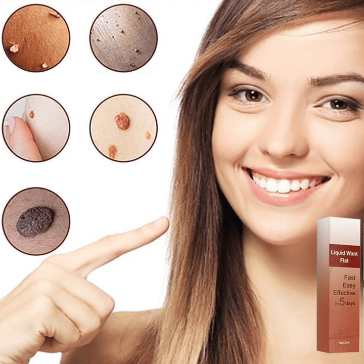 Soin dissolvant doux pour la peau, élimine verrues, grains et taches. Idéal pour visage et corps, révèle beauté.