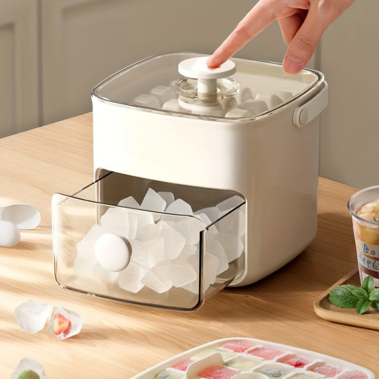 Machine à glace compacte de comptoir, idéale pour la cuisine ou le bar. Fabrique des glaçons rapides et silencieux.