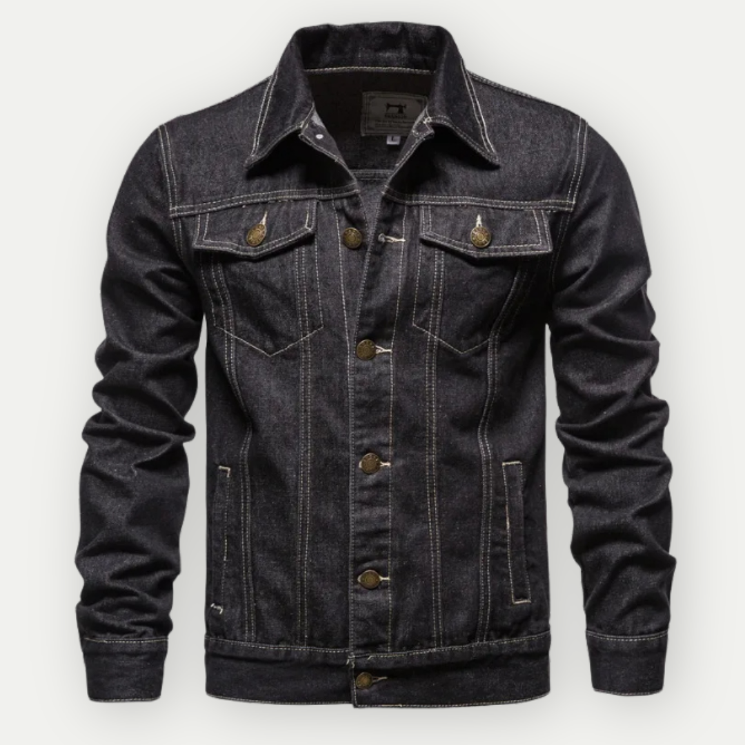 Veste en jean classique pour hommes, style intemporel, idéale pour toutes les saisons et occasions décontractées.