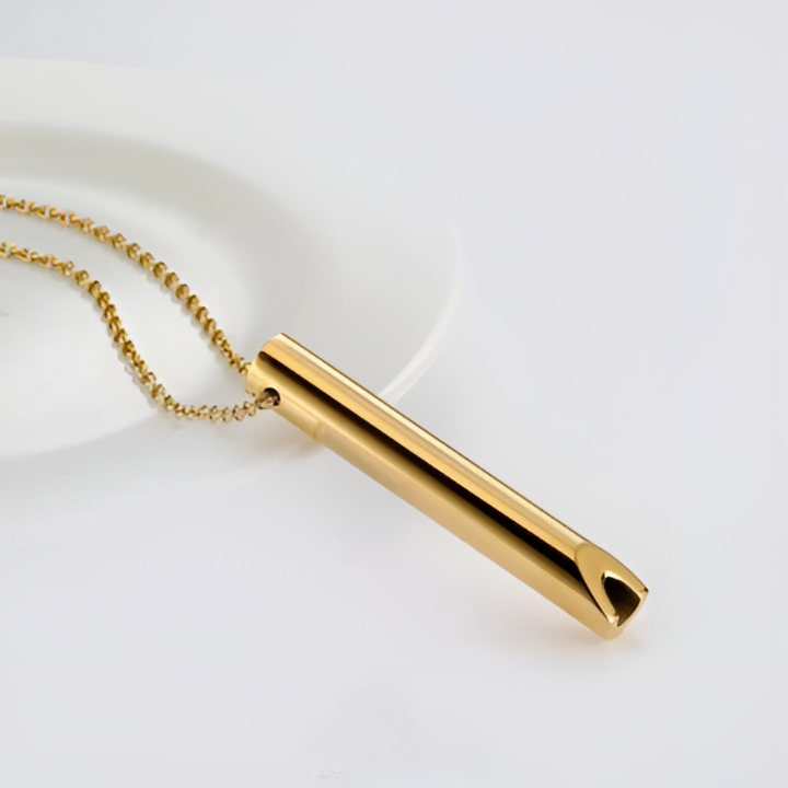 Collier respiratoire, aide arrêt tabac sans nicotine pour bien-être et gestion du stress.
