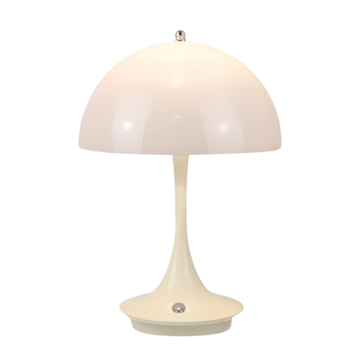Lampe d'ambiance champignon LED, sans fil, parfaite pour la décoration intérieure moderne.