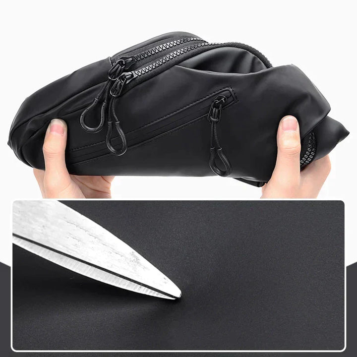 Sac bandoulière moderne homme/femme, anti-vol, imperméable, style urbain et protection discrète.
