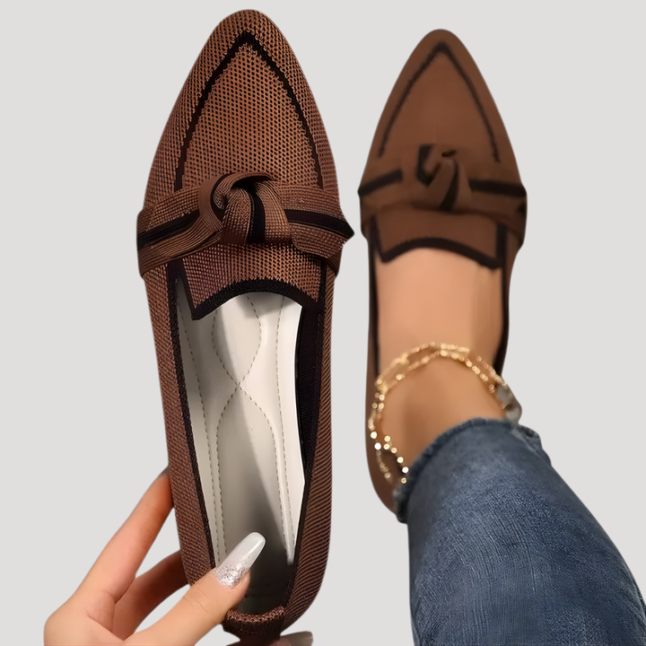 Paires de ballerines femme souples et légères à nœud, confort optimal pour un usage quotidien.