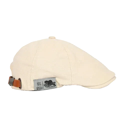 Béret en coton respirant pour homme, ajustable, pour un confort intemporel.