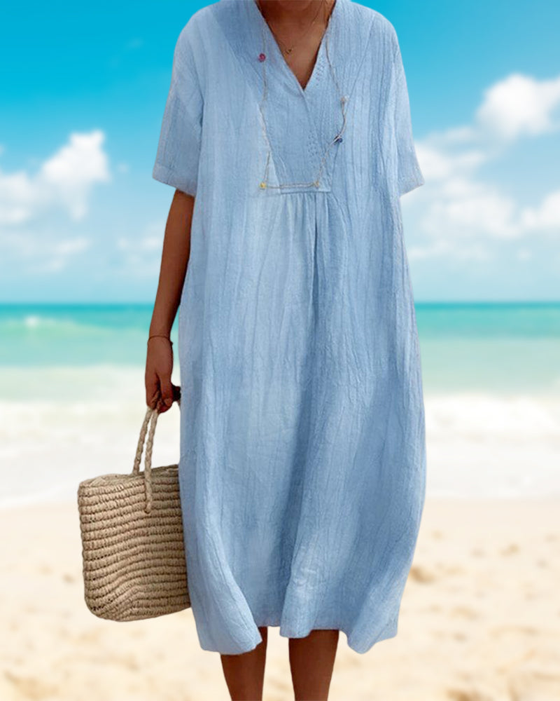 Robe d'été polyvalente pour femme, élégante et décontractée, parfaite pour toutes les occasions estivales.