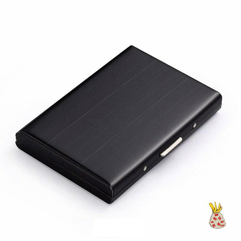 Porte-cartes antivol RFID en aluminium, protection efficace et démagnétisation des cartes.