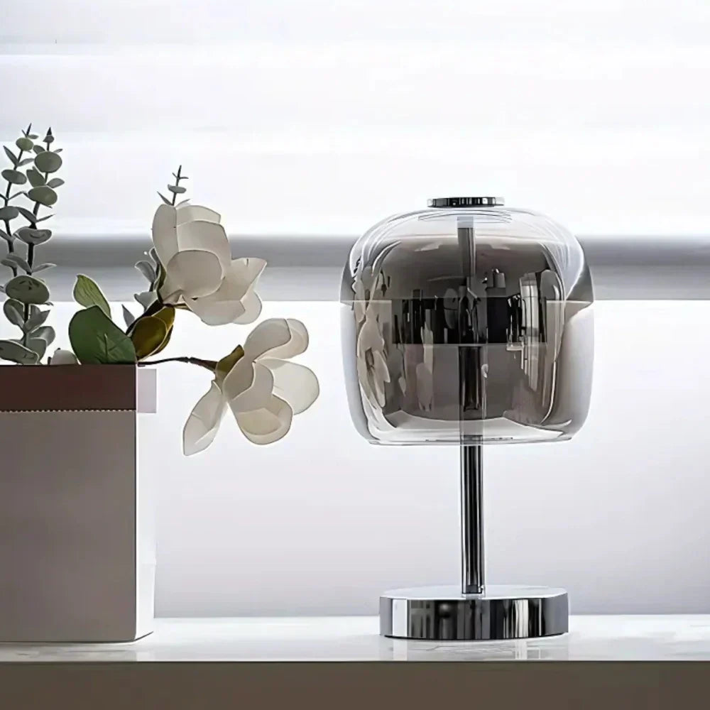 Lampe de table Lumivara design moderne. Lumière d'ambiance variable, idéale pour décoration intérieure salon/chambre.